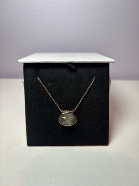 14k gold Vermeil Maylie Gem Pendant Necklace - Women Jewelry